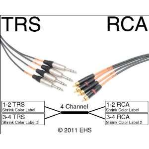  Horizon VFlex 4 channel RCA M to TRS 1/4 snake 