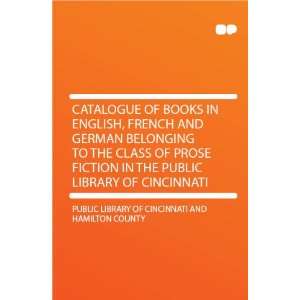  of Cincinnati Public Library of Cincinnati and Hamilton County Books