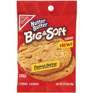 Nabisco Nutter Butter Sandwich Cookies Big & Soft Peanut Butter   10 