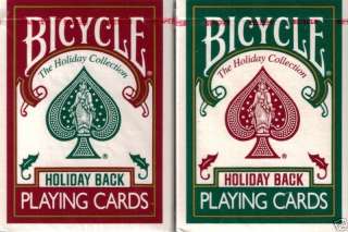 BICYCLE HOLIDAY COLLECTION PLAYING CARDS 2 DECK SET  