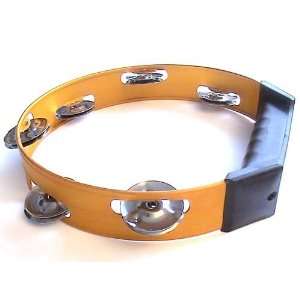    Light weight Aluminium Tambourine (Orange) Musical Instruments