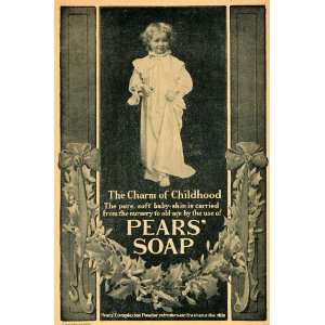  1903 Ad Pears Soap Charm Children Nursery Babies Skin 