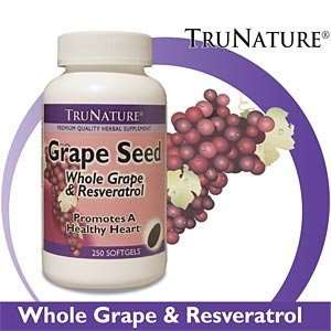   Grape Seed Whole Grape & Resveratrol, 250 Softgels each (pack of 2