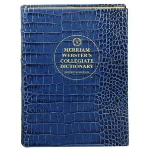  Graphic Image Desk Dictionary Blue Crocodile Leather 