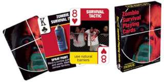 ZOMBIE SURVIVAL GUIDE COLLECTABLE POKER PLAYING CARDS  