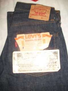 VTG Mens 1960s Levis Denim Jeans NWT BIG E Deadstock Redlines 501 SIZE 