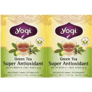 Yogi Tea Green Tea Super Antioxidant, Herbal Supplement, Tea Bags, 16 