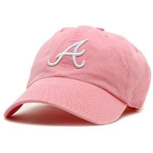  Atlanta Braves Womens Pink Adjustable Cap Adjustable 