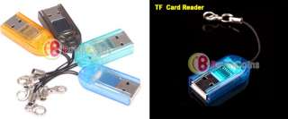 Mini USB 2.0 Micro SD TF Memory Card Reader Key Chain  