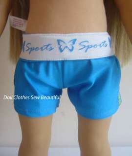 DOLL CLOTHES fits American Girl Blue Sport Knit Shorts COOL  