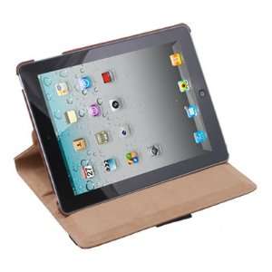  Brown Leather 360 Degree Rotating Stand Case Cover for 