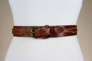 Vtg 70s/80s LL Bean Equestrian Style Leather Belt M/L  