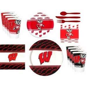 Wisconsin Badgers Party Supplies Pack #2 Sports 