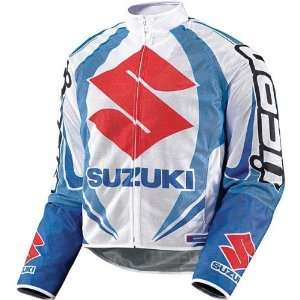 Icon Suzuki Hooligan Jacket , Gender Mens, Size 2XL, Color Blue 