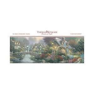    Lamplight Bridge, Thomas Kincade Puzzle, 700 Pc Toys & Games