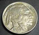 1937 Buffalo Nickel   5 Cent Coin Lot 95