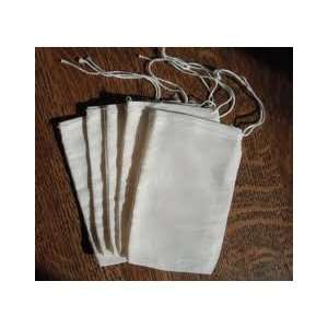   Cotton Muslin Drawstring Bags, 3 X 5   100 Bags 