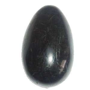  Egg 05 Black Gemstone Crystal Mineral Polished Healing Rock Large 3