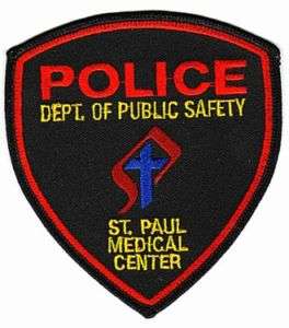ST. PAUL MEDICAL CENTER, DALLAS, TEXAS POLICE PATCH  
