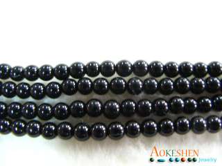 200pcs Round Glass Pearl Loose Beads 4mm BDC23 black  