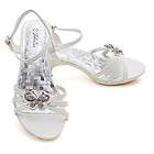 Fabulous Little Girls White Butterfly Dress Heel Shoe 4