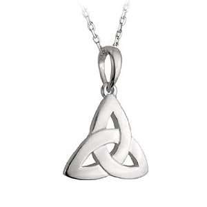  Silver Small Trinity Knot Pendant Necklace   Made in Ireland Jewelry
