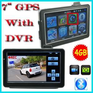 Car GPS Navigation AV FM 4GB Memory with Vehicle DVR Video Recorder 