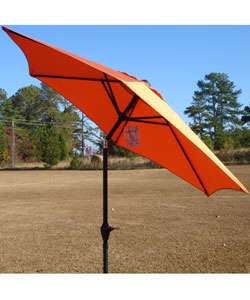 Adjustable Orange Aluminum 7.5 foot Patio Umbrella  