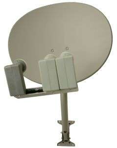 24 Elliptical Satellite Dish with 3 LNBs For Bell ExpressVu 