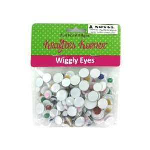  Wiggly eyes, assorted colors and shapes   Pack of 24 Toys 