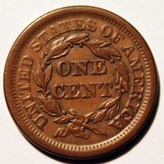 1854 LARGE CENT BRAIDED NICE COIN  