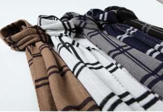   fashion 5 colors Grid Stripe men women cotton scarves warm neck scarf