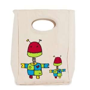FLUF ROBOT Lunch Bag, 11 Inch L by 8 Inch W by 4 1/2 Inch D  