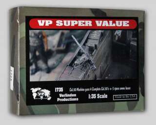 Verlinden kit #1735  (4)Cal. 30 Machine Guns + 5 Spare Ammo Boxes 