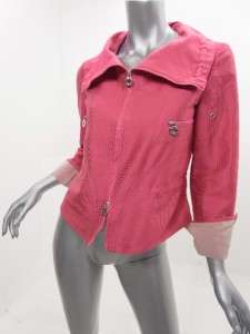 Armani Collezioni Hot Pink Cropped Zip Jacket Ex Cond 4  