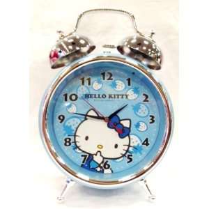  Hello Kitty Large Alarm Clock Blue   Approx 10.5 Tall 