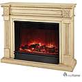 Real Flame Elise Antique White Electric Fireplace 
