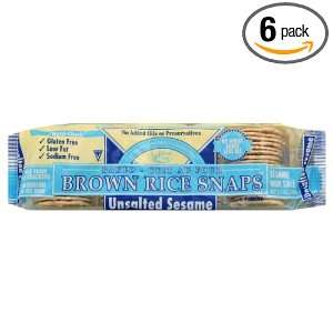Edward & Sons Edward & Sons Brown Rice Snaps Unsalted Sesame, 3.5000 