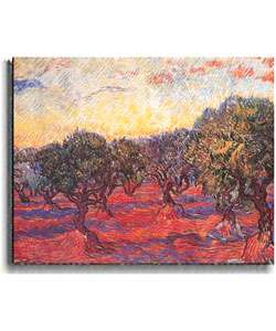 Vincent Van Gogh Olive Grove Stretched Canvas  