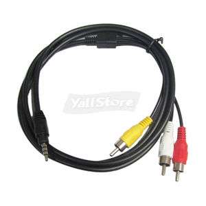 AV 3.5mm Jack Plug to 3 RCA Adapter Cable Audio Video  