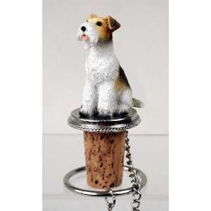  Wire Fox Terrier Wine Bottle Stopper 