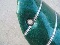   Krate Sting Ray Banana Seat Green Silver NEW reproduction bike bicycle