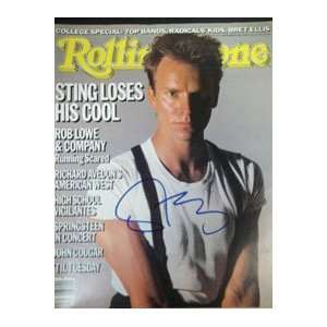  Signed Sting Rolling Stone Magazine 9/26/85 Sports 