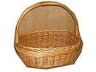 vintage wicker woven cane basket rustic decorative storage large 19