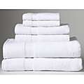 Turkish Organic Cotton White 6 piece Towel Set 