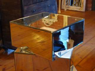 Contemporary Venetian Mirrored End Table / Bedside  