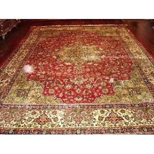    9x13 Hand Knotted Tabriz Persian Rug   98x134