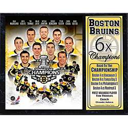 2011 Boston Bruins Stanley Cup Championship Plaque  