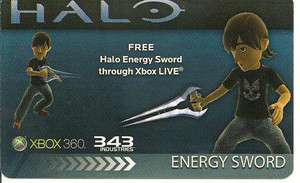 Halo Fest Promo Energy Sword Avatar Rare  