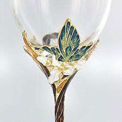 Handcrafted Butterfly Wine Glass Set  
